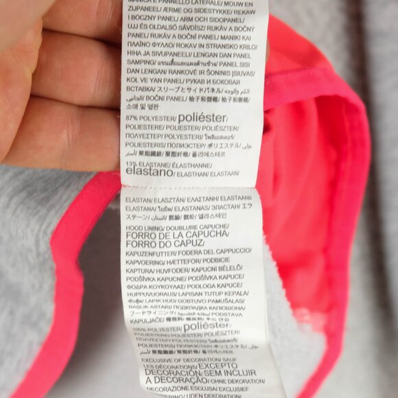 Under Armour Hoodie Womens Medium Gray Prink Cold Gear Pullover Storm Sporty - Picture 10 of 10